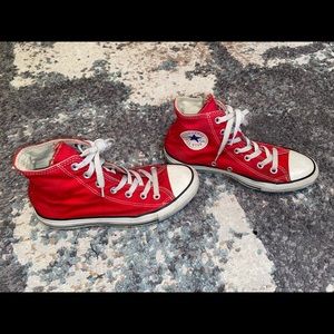 Chuck Taylor all star converse red high tops